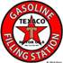 Sign 16 - Texaco Gasoline Filling Station - Round Sign - 550mm Diameter